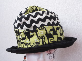black波×yellow家×black ハット